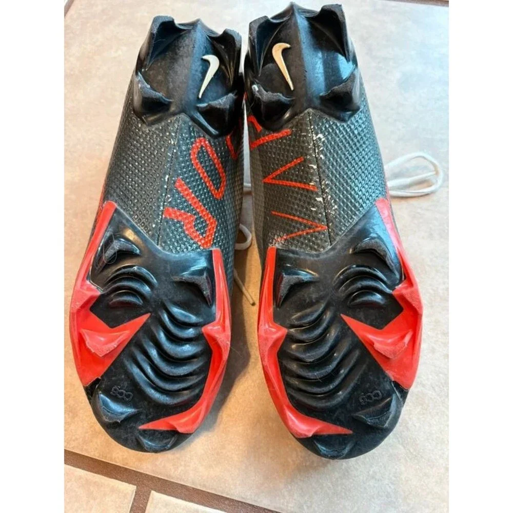 Nike Vapor Edge Speed 360 Football Cleats Men Size 7.5 Black Orange DV0780-001